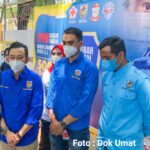 PT. EPFM Gandeng  KNPI Makassar Sasar Warga Ujung Tanah Adakan Vaksinasi